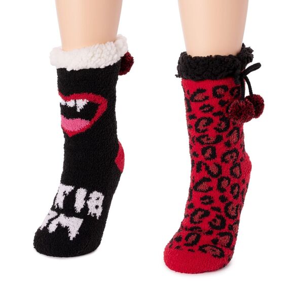 Betsey Johnson Women's Betsey Cabin Sock (2 Pairs) - L/XL (8-10) - Picture 4 of 4
